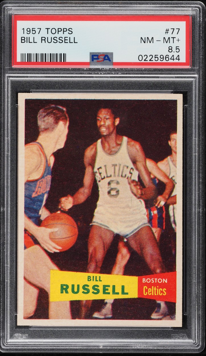 1957 Topps Basketball Bill Russell SP ROOKIE #77 PSA 8.5 NM-MT+ (PWCC-A)