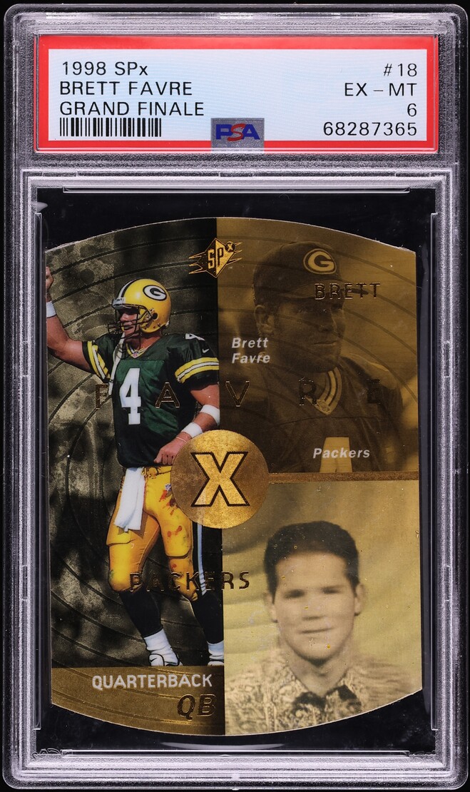 1998 SPX Grand Finale Brett Favre #18 PSA 6 EXMT - Photo 1