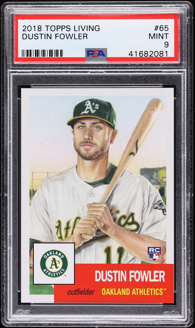 2018 Topps Living Dustin Fowler ROOKIE #65 PSA 9 MINT