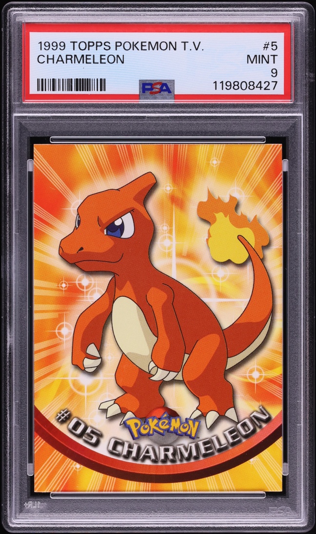 1999 Topps Pokemon TV Series 1 Charmeleon #5 PSA 9 MINT