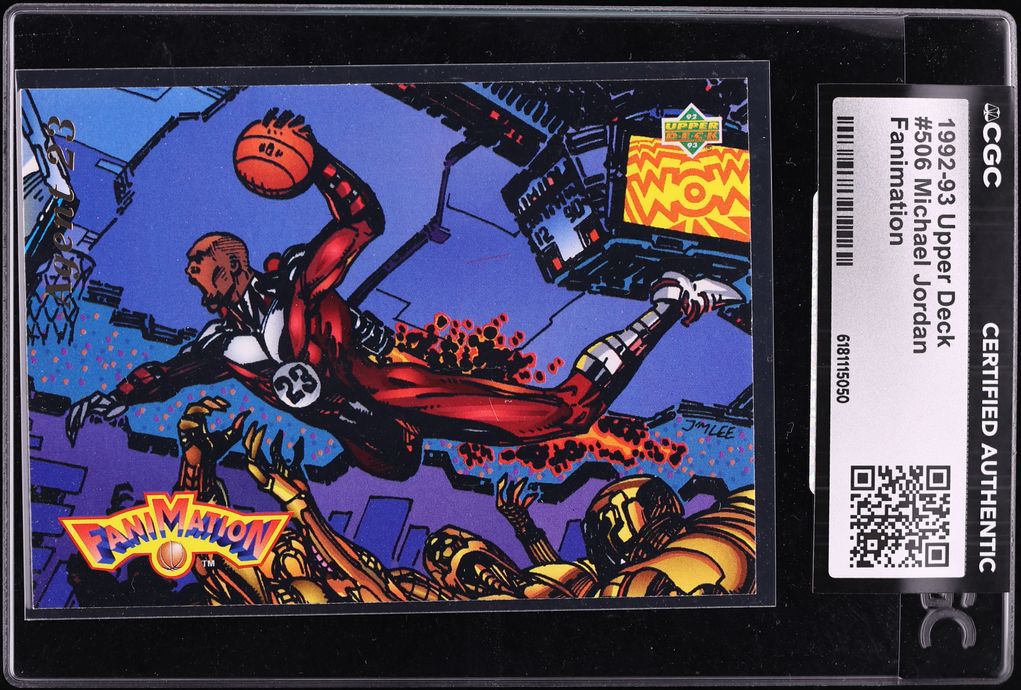 1992 Upper Deck Fanimation Michael Jordan #506 CGC AUTH
