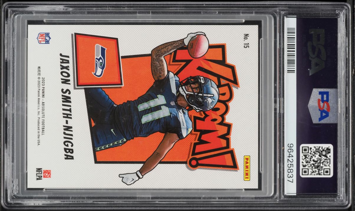 2023 Absolute Kaboom! Horizontal Gold Jaxon Smith-Njigba ROOKIE /10 #15 PSA 10 GEM MINT