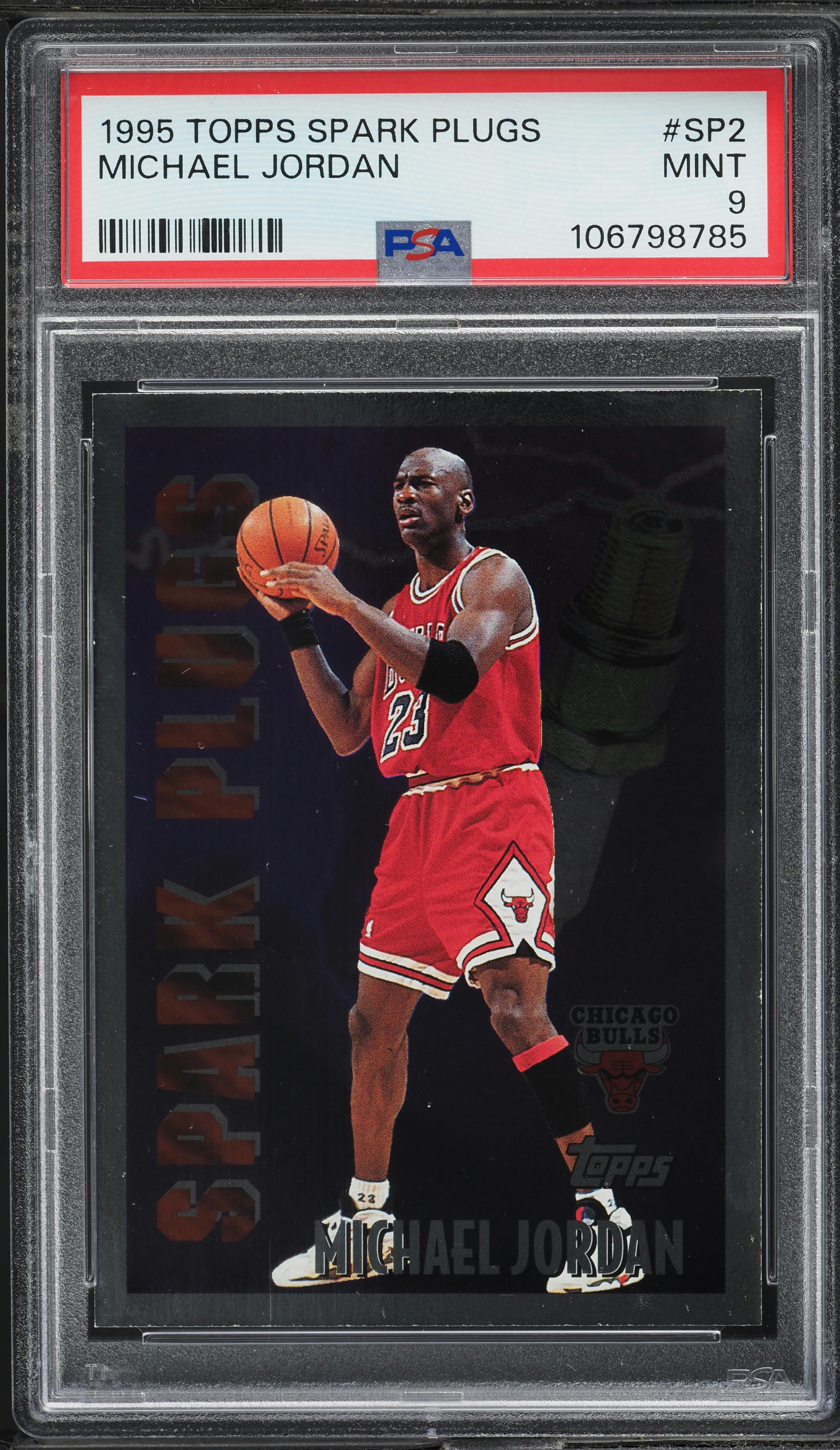 スポーツ選手 Michael Jordan SP PSA 9 1995 Topps Basketball Spark Plugs Michael Jordan #SP2 PSA 9 MINT
