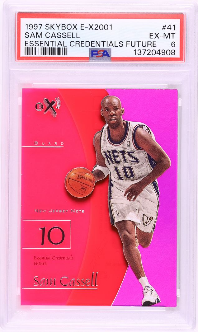 1997 Skybox E-X 2001 Essential Credentials Future Sam Cassell /40 #41 PSA 6 EXMT - Photo 1
