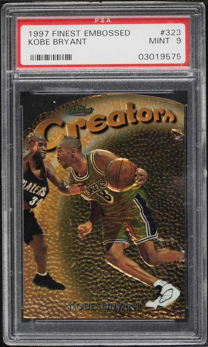 1997 Finest Embossed Die-Cut Kobe Bryant #323 PSA 9 MINT