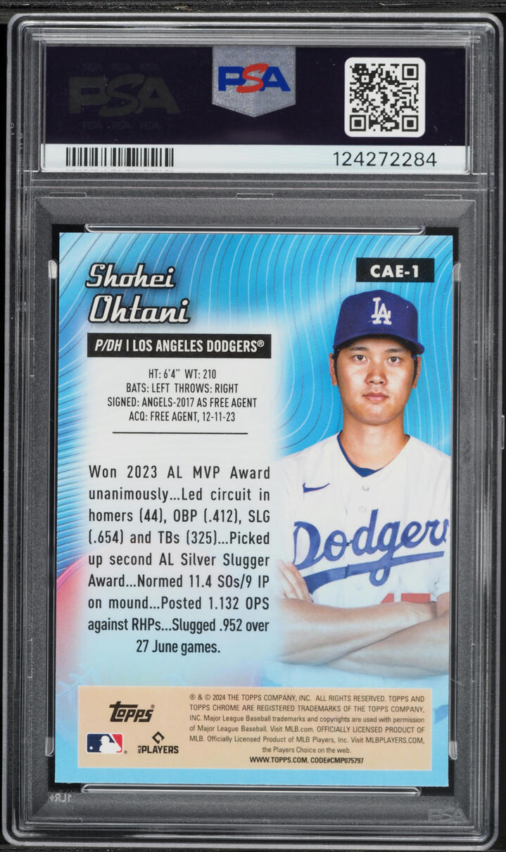 2024 Topps Chrome All-Etch Shohei Ohtani #CAE-1 PSA 10 GEM MINT