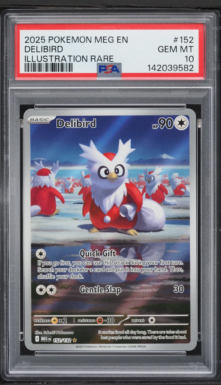 2025 Pokemon Mega Evolution IR Delibird #152 PSA 10 GEM MINT