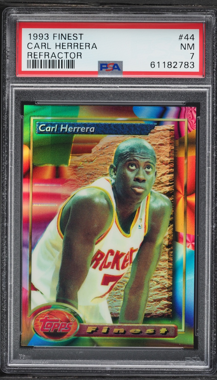 1993 Finest Refractor Carl Herrera #44 PSA 7 NRMT