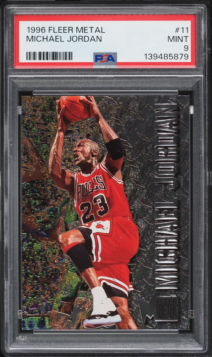 1996 Metal Basketball Michael Jordan #11 PSA 9 MINT
