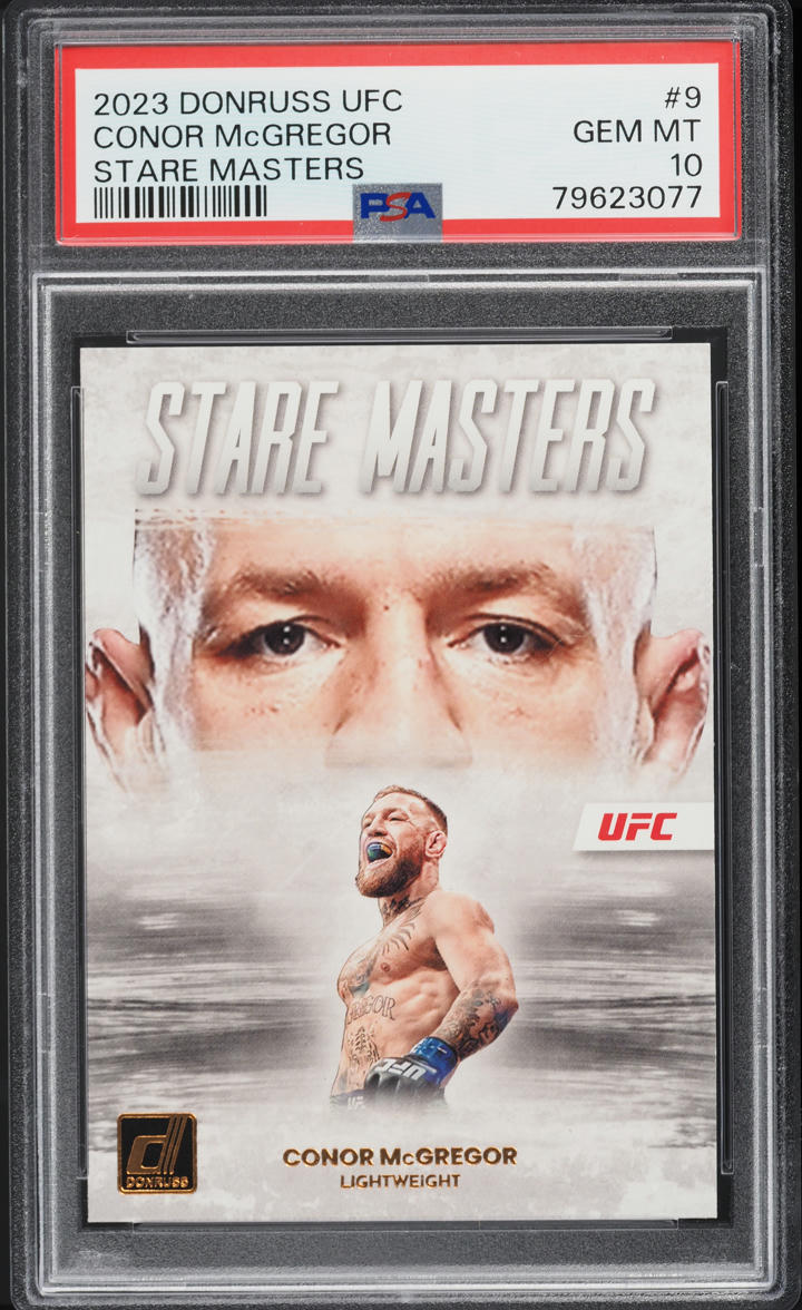 2023 Donruss UFC Stare Masters Conor McGregor #9 PSA 10 GEM MINT