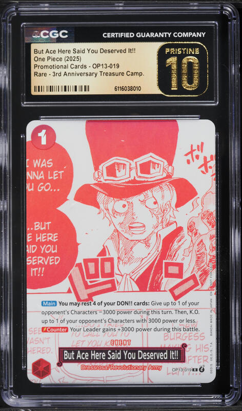 2025 One Piece Promo 3rd Anniversary Manga Art But Ace Here Said