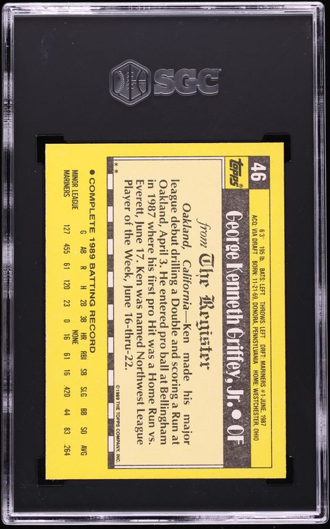 1990 Topps Debut Ken Griffey Jr. #46 SGC 9.5 MINT+