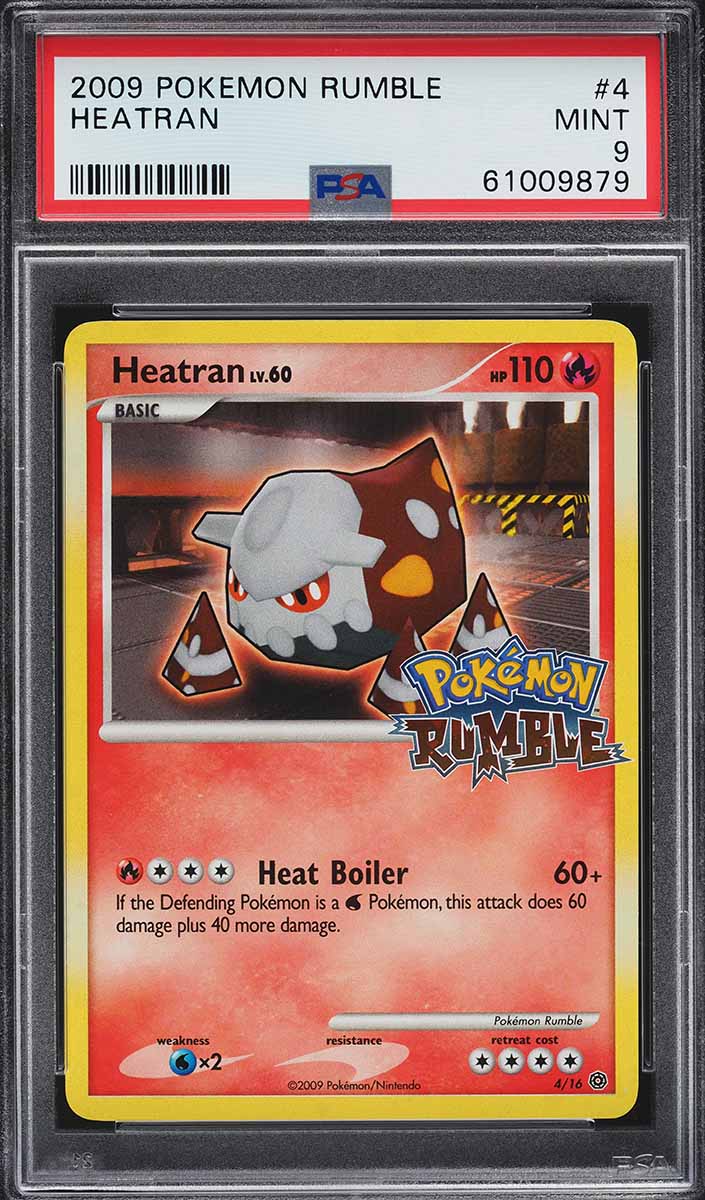 2009 Pokemon Platinum Rumble Heatran #4 PSA 9 MINT