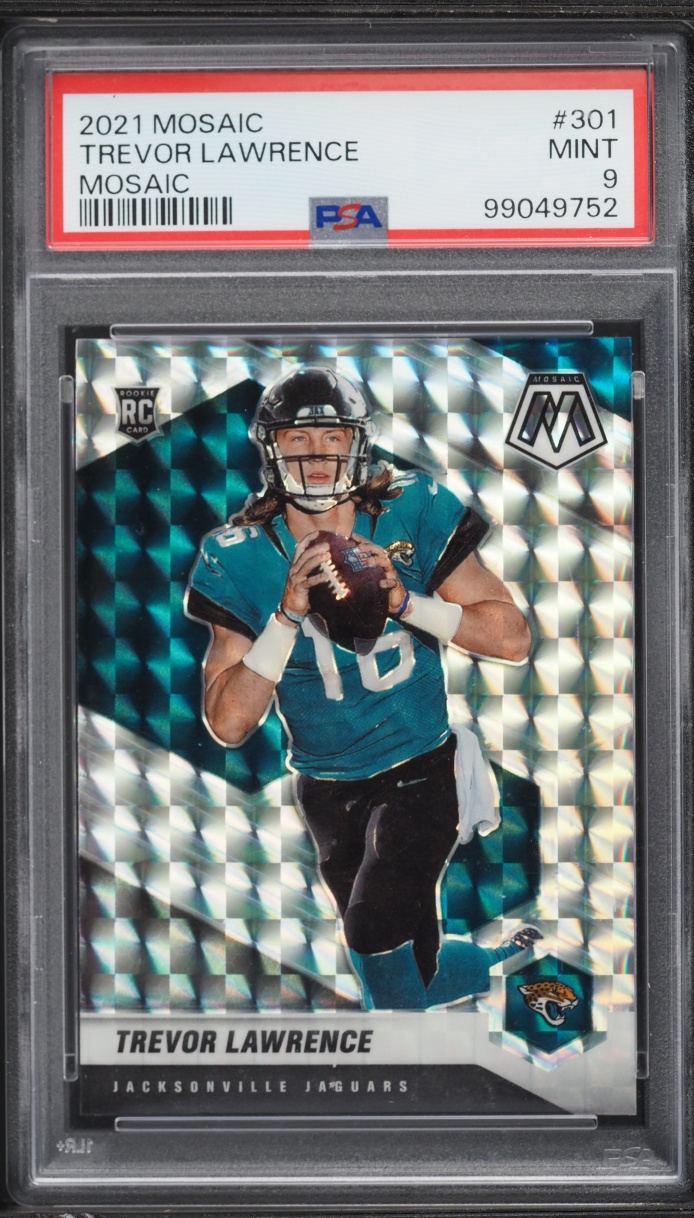 2021 Panini Mosaic Prizm Trevor Lawrence ROOKIE #301 PSA 9 MINT