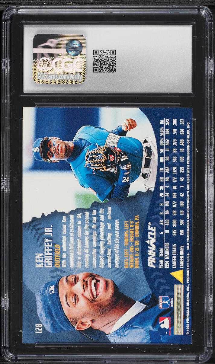 1995 Pinnacle Ken Griffey Jr. #128 CGC 9 MINT
