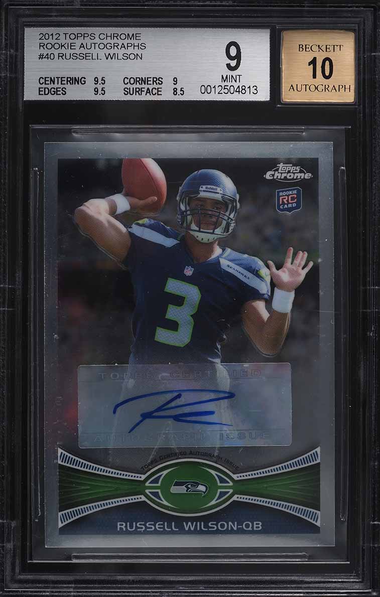 2021 Panini Absolute Kaboom! Russell Wilson #K18 PSA 9 MINT