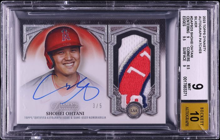 2018 UD Goodwin Champions Exquisite Shohei Ohtani RC KANJI AUTO