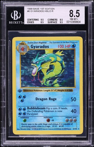 1999 Pokemon Base Set Shadowless 1st Edition Thick Stamp Holo