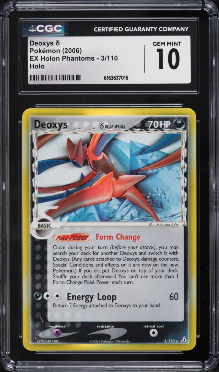 2006 Pokemon EX Holon Phantoms Holo Deoxys #3 CGC 10 GEM MINT