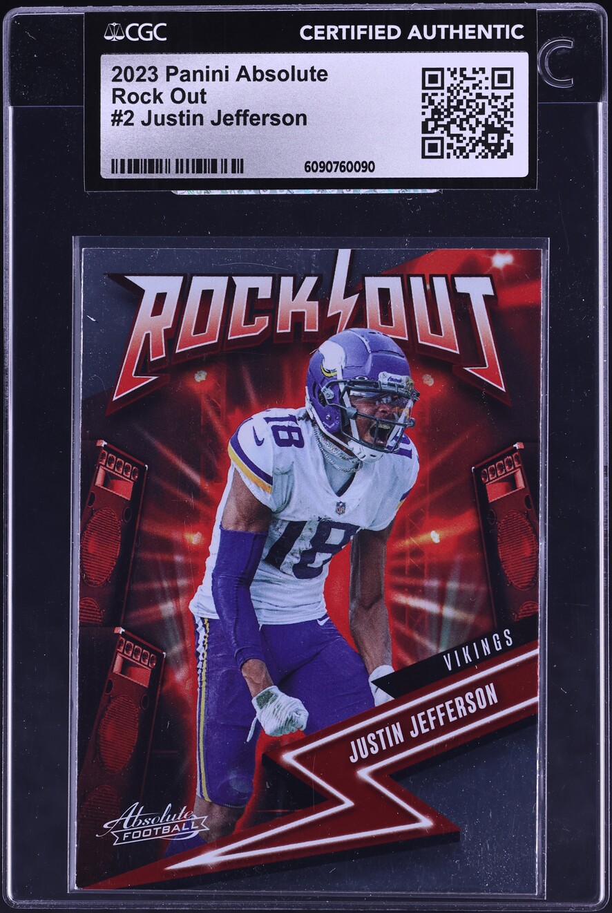 2023 Absolute Rock Out Justin Jefferson #2 CGC AUTH