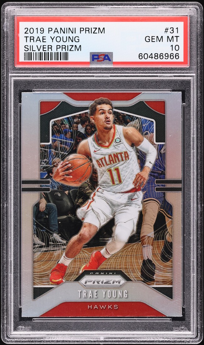 2019 Panini Prizm Silver Trae Young #31 PSA 10 GEM MINT