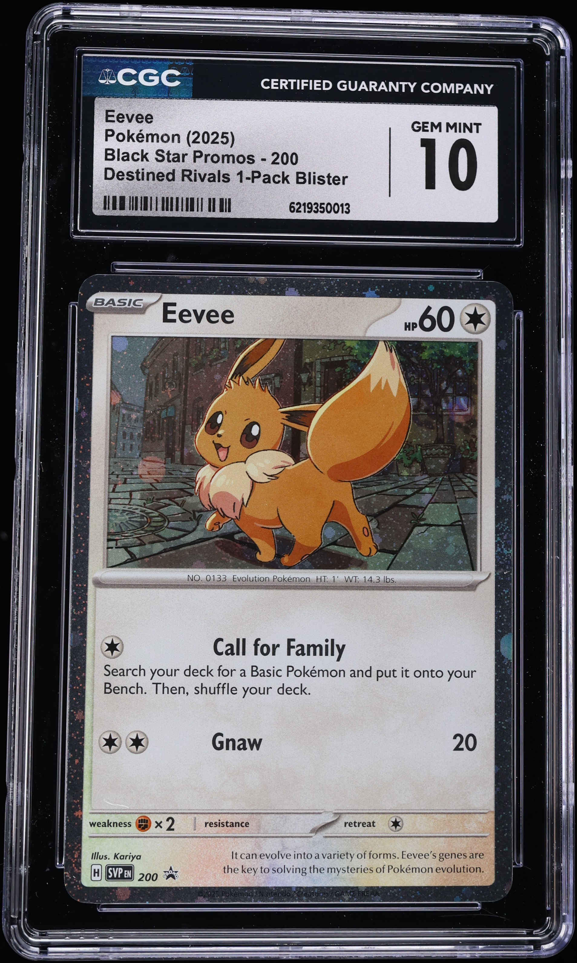 2025 Pokemon Scarlet & Violet Promo Destined Rivals Eevee #200 CGC 10 GEM MINT