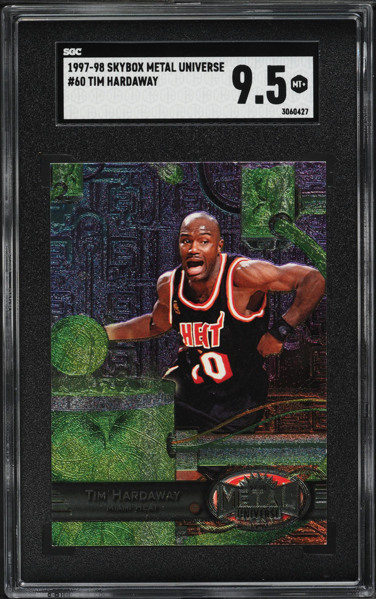 1997 Metal Universe Tim Hardaway #60 SGC 9.5 MINT+