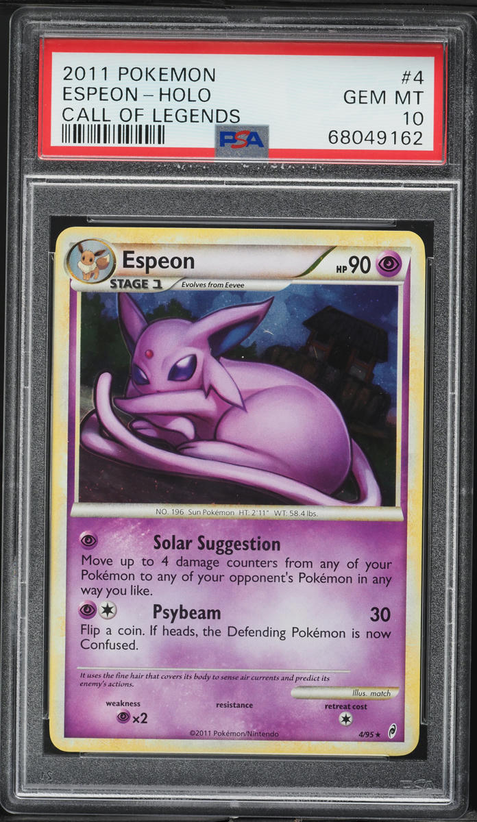 2011 Pokemon Call Of Legends Holo Espeon #4 PSA 10 GEM MINT