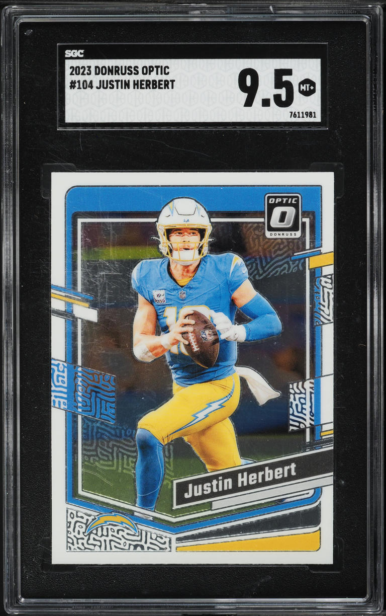 2023 Donruss Optic Justin Herbert #104 SGC 9.5 MINT+