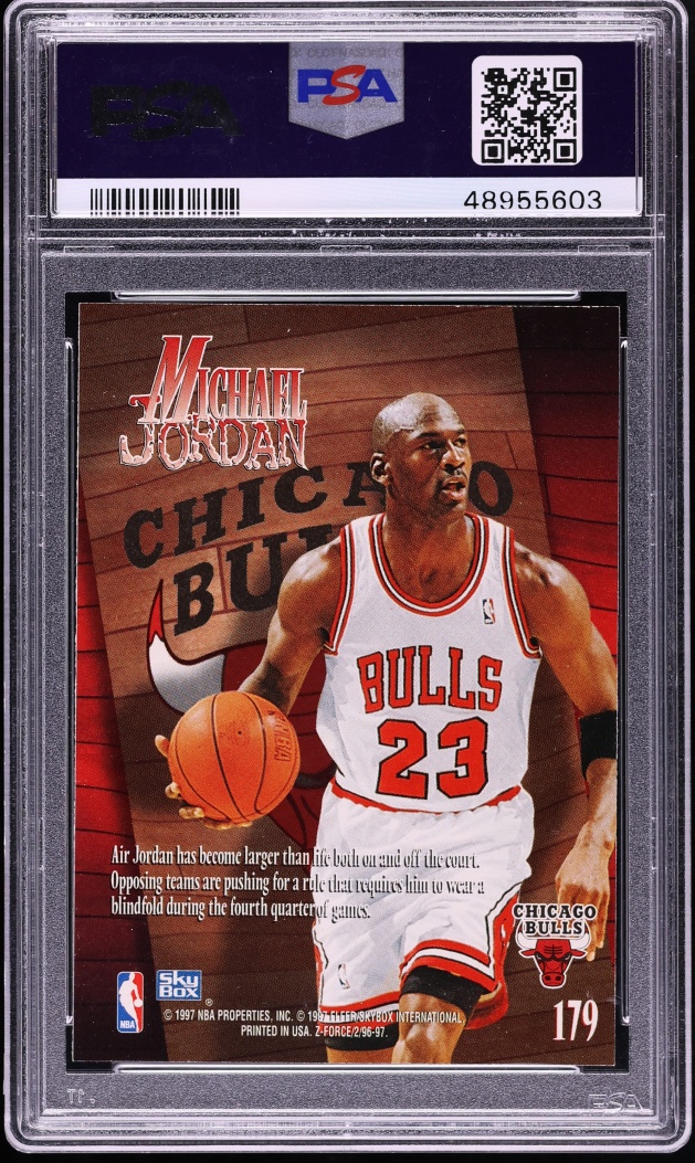 1996 Skybox Z-Force Michael Jordan #179 PSA 9 MINT