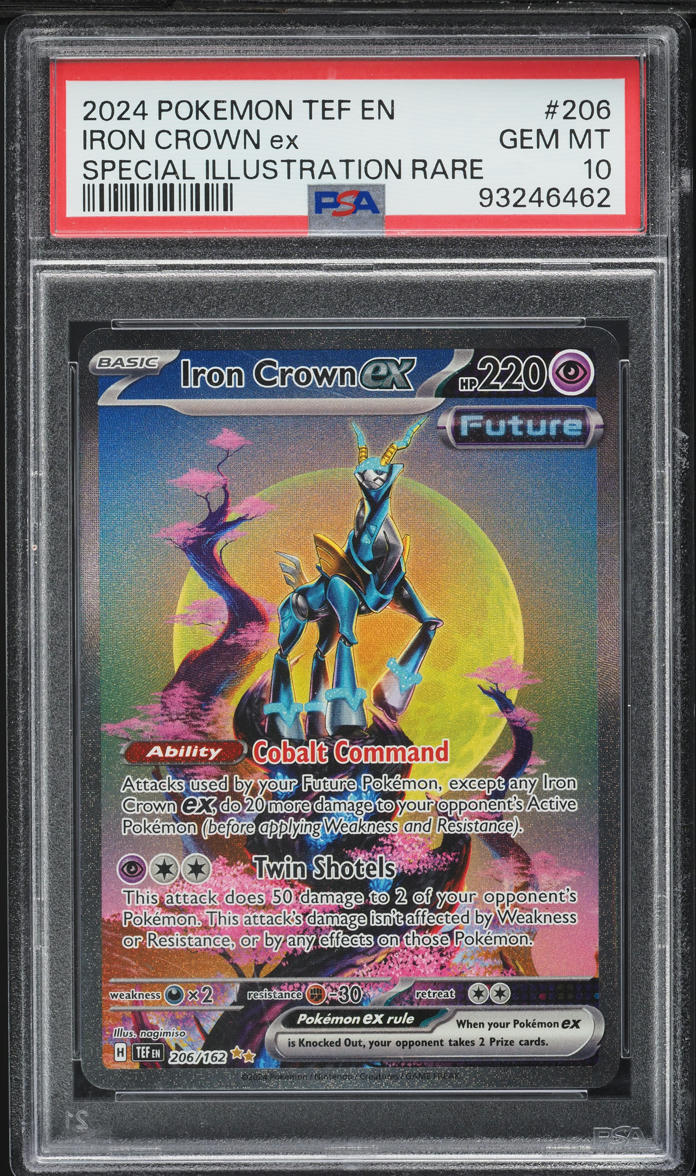 2024 Pokemon Scarlet & Violet Temporal Forces SIR Iron Crown ex #206 PSA 10 GEM MINT