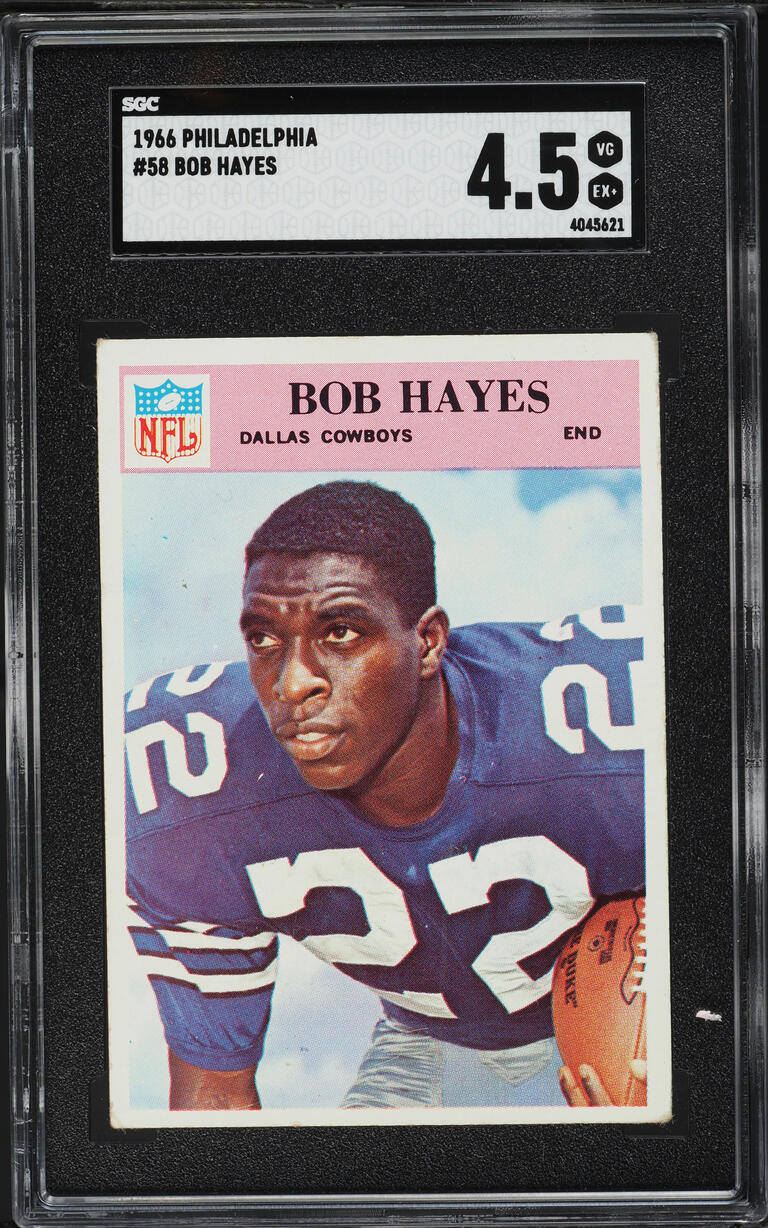 1966 Philadelphia Bob Hayes #58 SGC 4.5 VGEX+