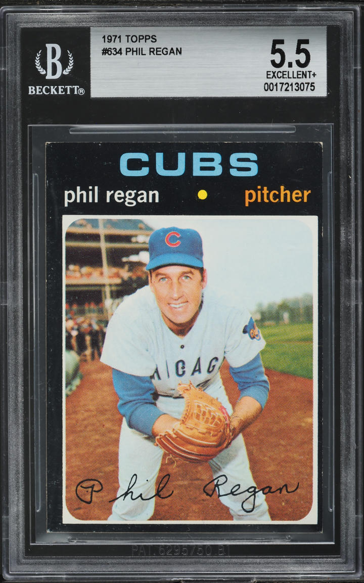 1971 Topps Phil Regan #634 BGS 5.5 EX+