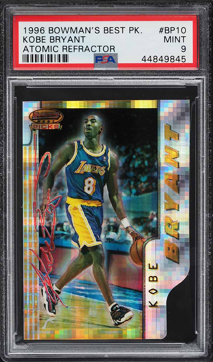 KOBE  BRYANT コービーブライアント Bowman's Best RC PSA9] 1996 Bowman's Best Rookie Kobe Auction Prices Realized