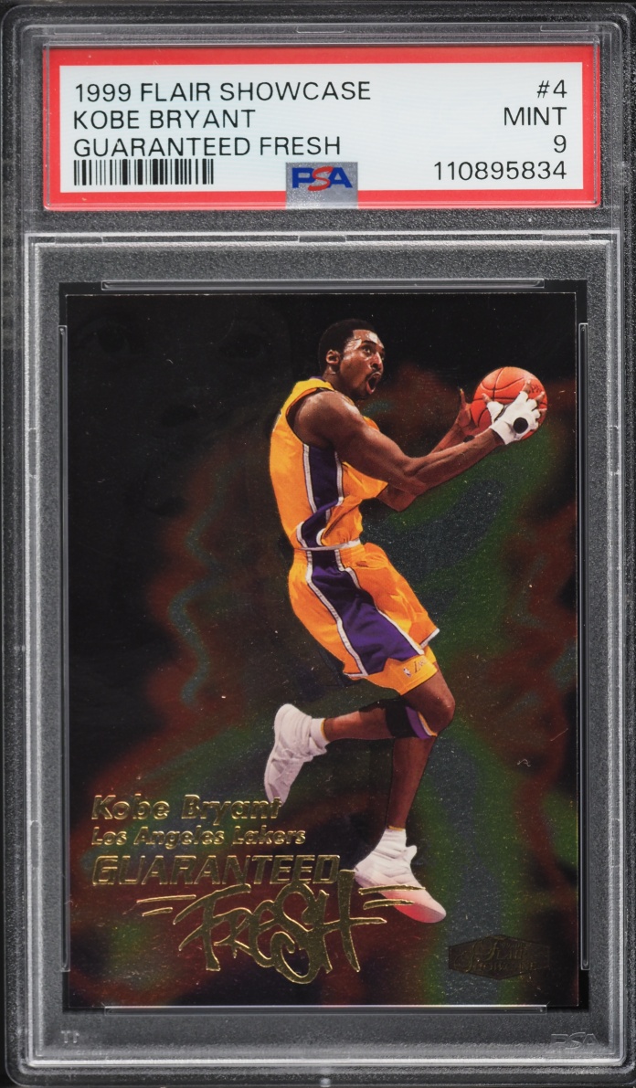 1999 Flair Showcase Guaranteed Fresh Kobe Bryant #4 PSA 9 MINT