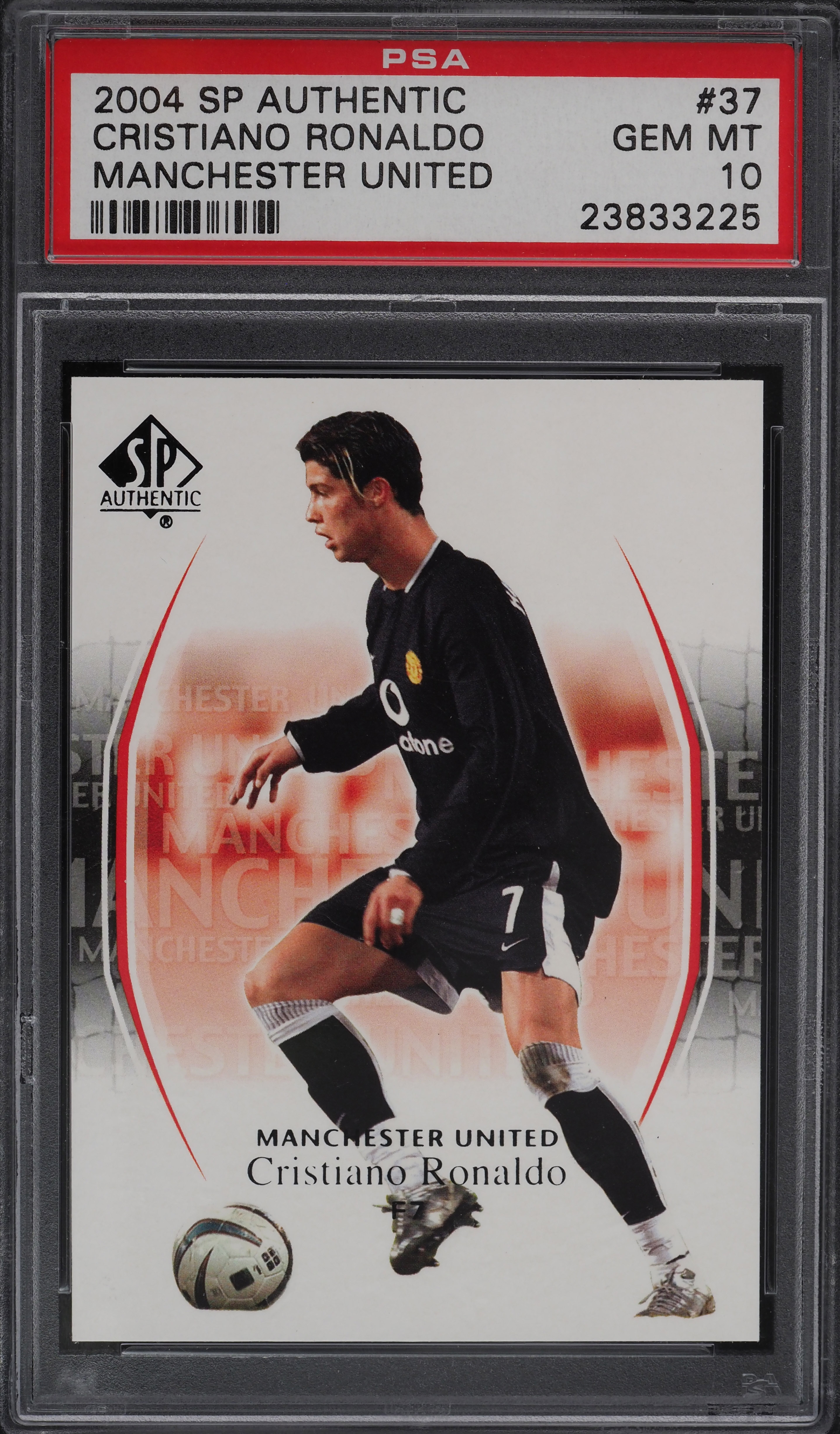 その他 PSA 2004 SP AUTHENTIC CRISTIANO RONALDO 2004 SP Authentic Cristiano Ronaldo Manchester United Red
