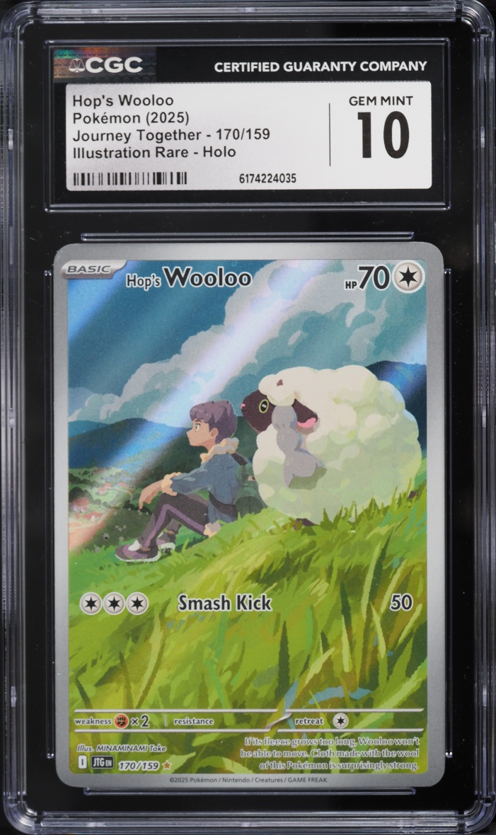 2025 Pokemon Scarlet & Violet Journey Together IR Hop's Wooloo #170 CGC 10 GEM MINT