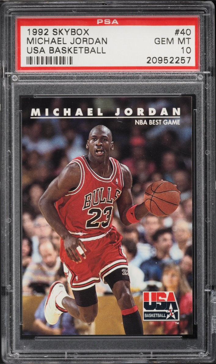 1992 Skybox USA Basketball Michael Jordan #40 PSA 10 GEM MINT