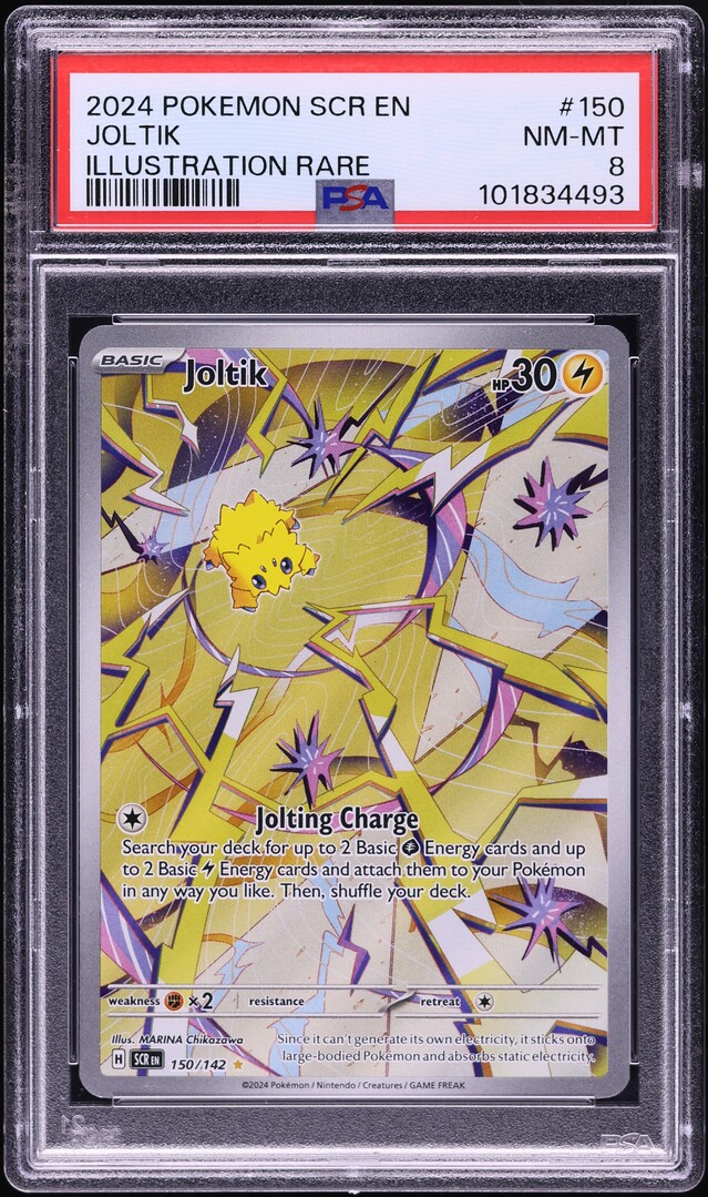 2024 Pokemon Scarlet & Violet Stellar Crown IR Joltik #150 PSA 8 NM-MT