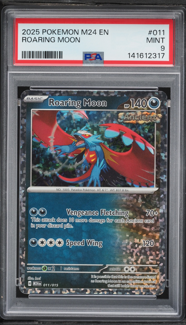 2025 Pokemon Scarlet & Violet McDonald's Collection Holo Roaring Moon #11 PSA 9 MINT