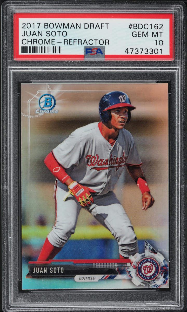 スポーツ選手 2017 bowman chorme torres refractor auto Autographed Gleyber Torres MLB Trading Cards, Autographed