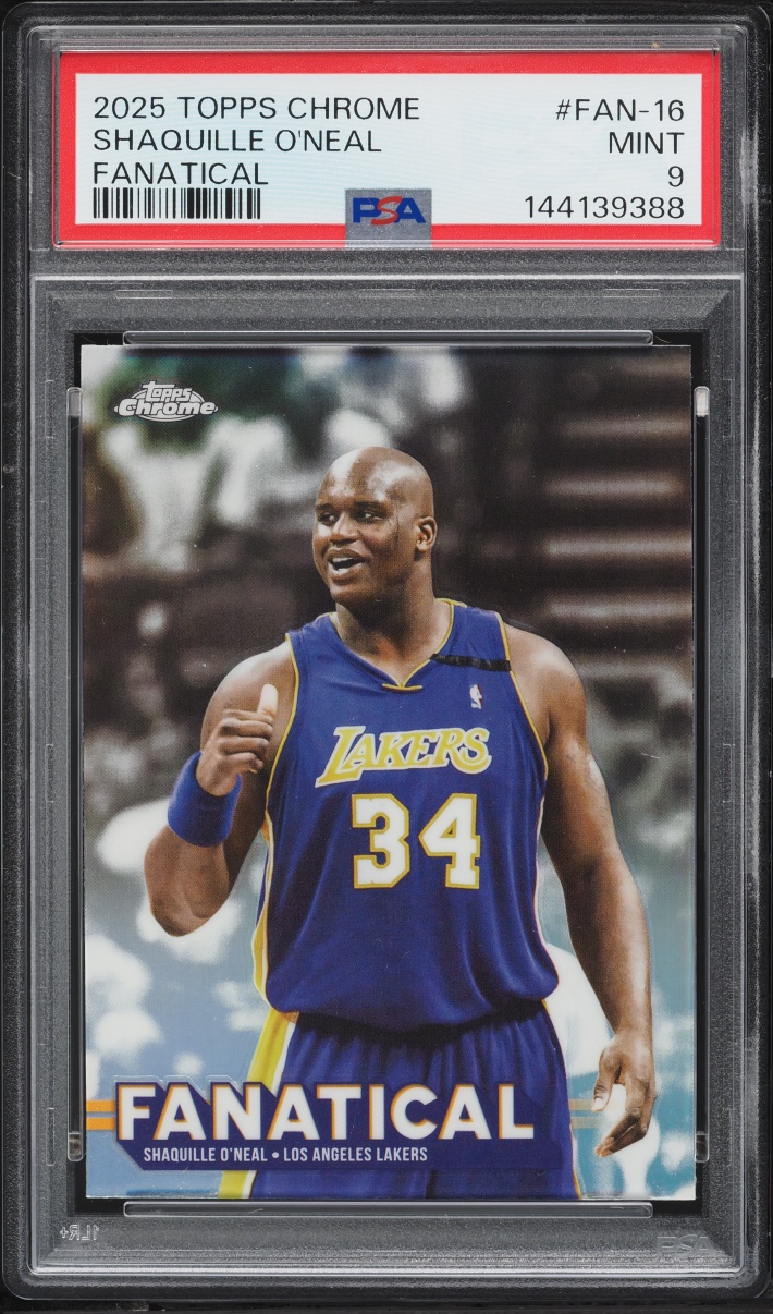2025 Topps Chrome Fanatical Shaquille O'Neal #FAN-16 PSA 9 MINT