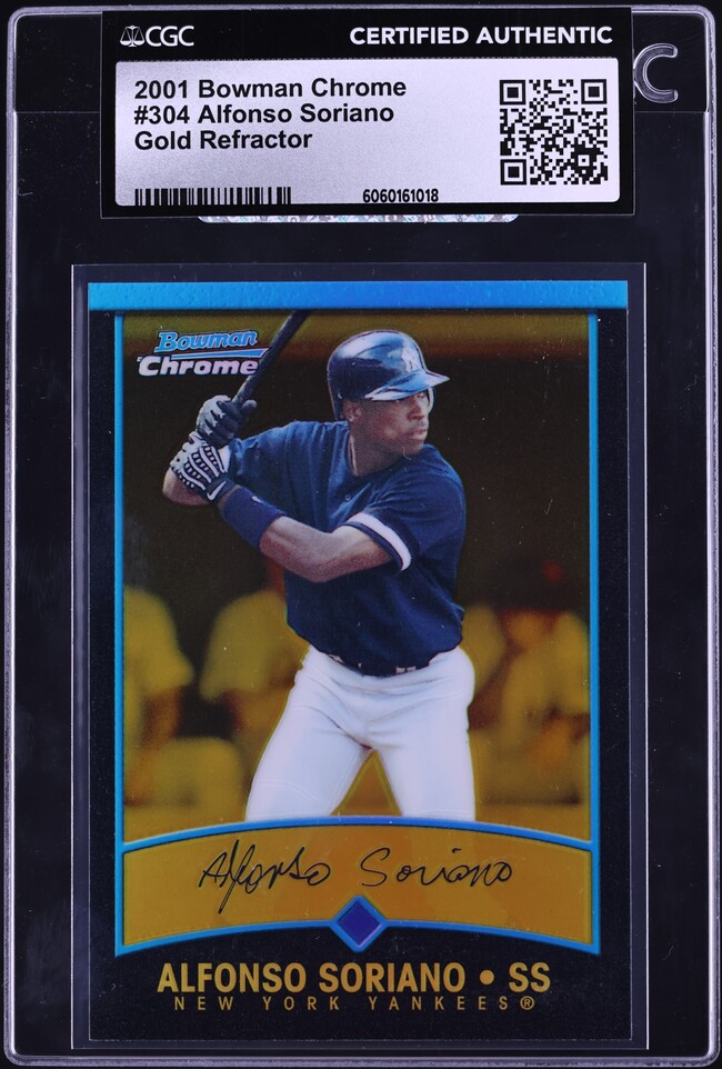 2001 Bowman Chrome Gold Refractor LaDainian Tomlinson ROOKIE