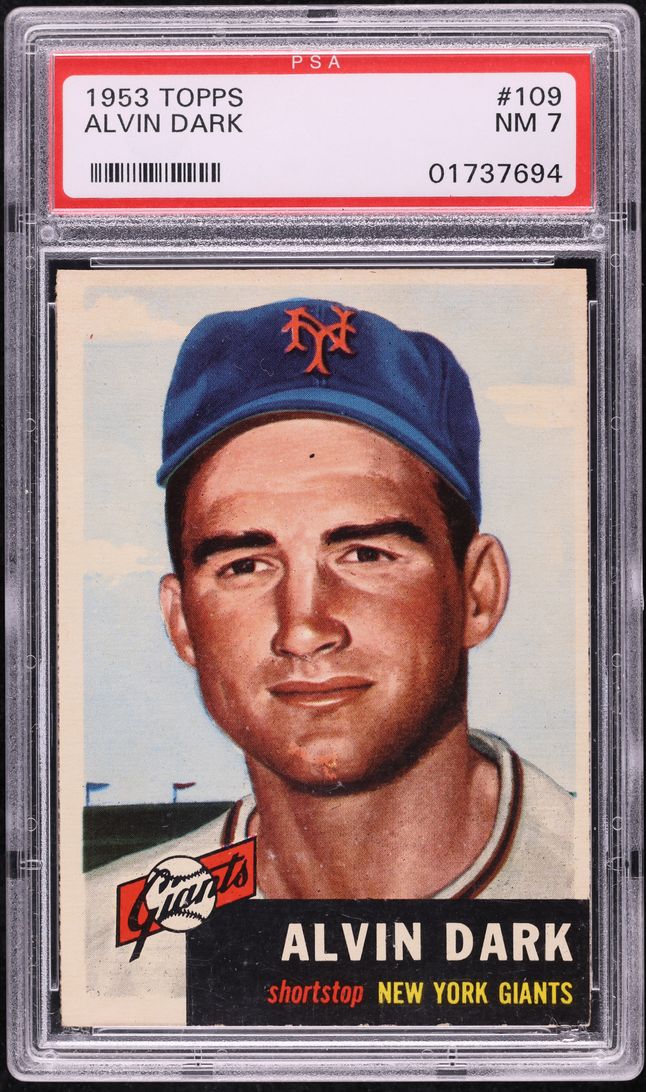 1953 Topps Alvin Dark #109 PSA 7 NRMT