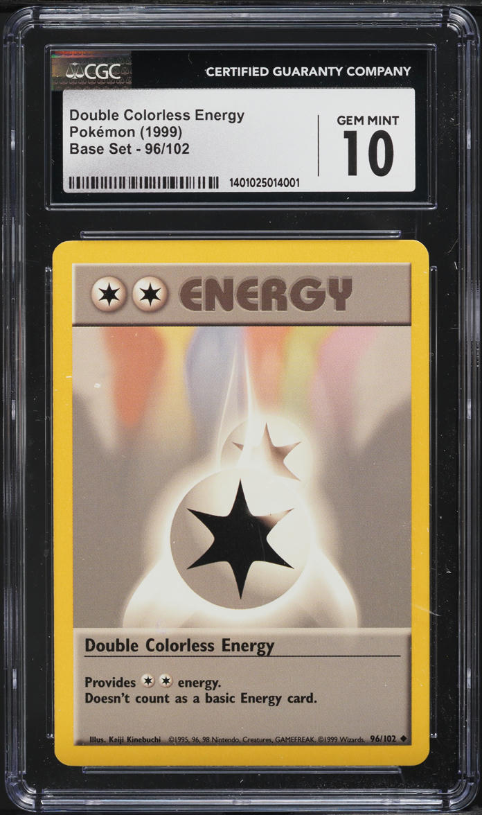 1999 Pokemon Base Set Double Colorless Energy #96 CGC 10 GEM MINT