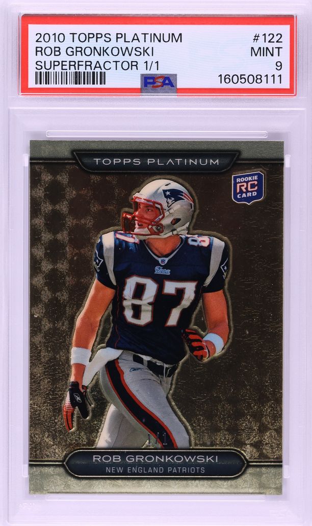 2010 Topps Platinum Superfractor Rob Gronkowski ROOKIE 1/1 #122 PSA 9 MINT