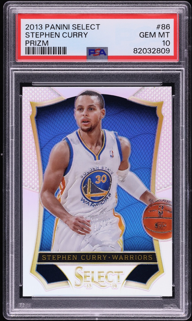 2013 Select Silver Prizm Stephen Curry #86 PSA 10 GEM MINT - Photo 1