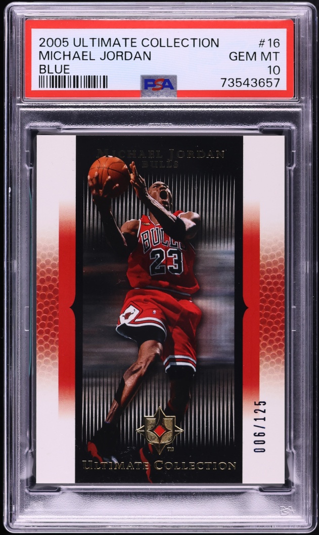 2005 Ultimate Collection Blue Michael Jordan /125 #16 PSA 10 GEM MINT