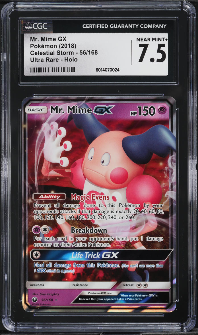 Pokemon Carta Singola Mr. Mime GX - 56/168 - Tempesta Celeste - Ultra Raro, Gioco Di Carte Collezionabili