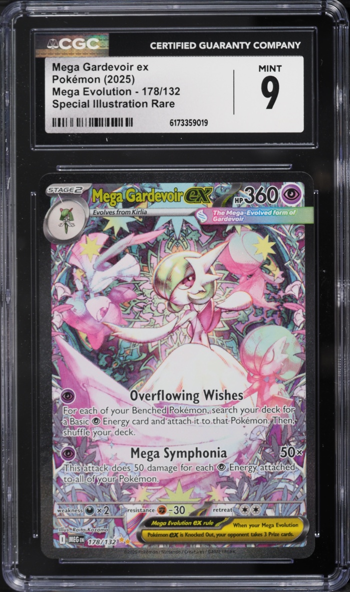 2025 Pokemon Mega Evolution SIR Mega Gardevoir EX #178 CGC 9 MINT